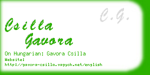 csilla gavora business card